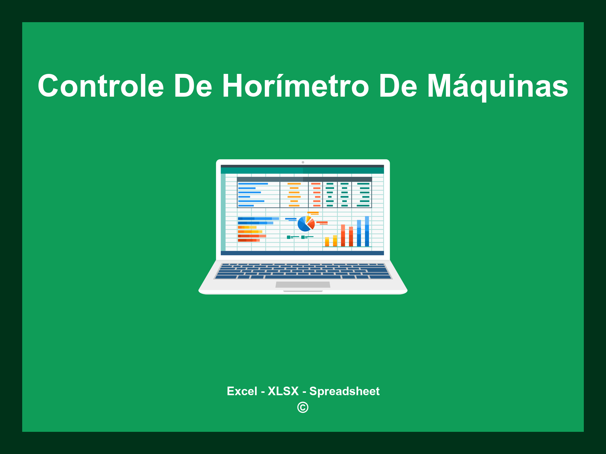 Planilha De Controle De Horímetro De Máquinas Excel
